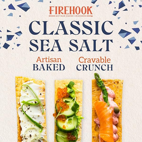FIREHOOK BAKED CRACKERS, CRACKER SEA SALT ORGANIC, 5.5 OUNCE