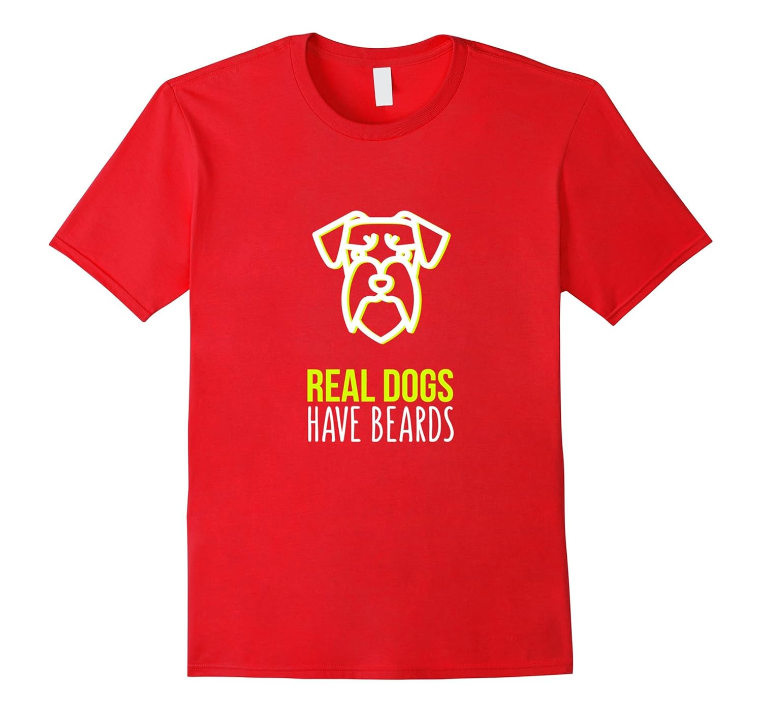 Schnauzer T-shirt - Real dogs have beards-ANZ