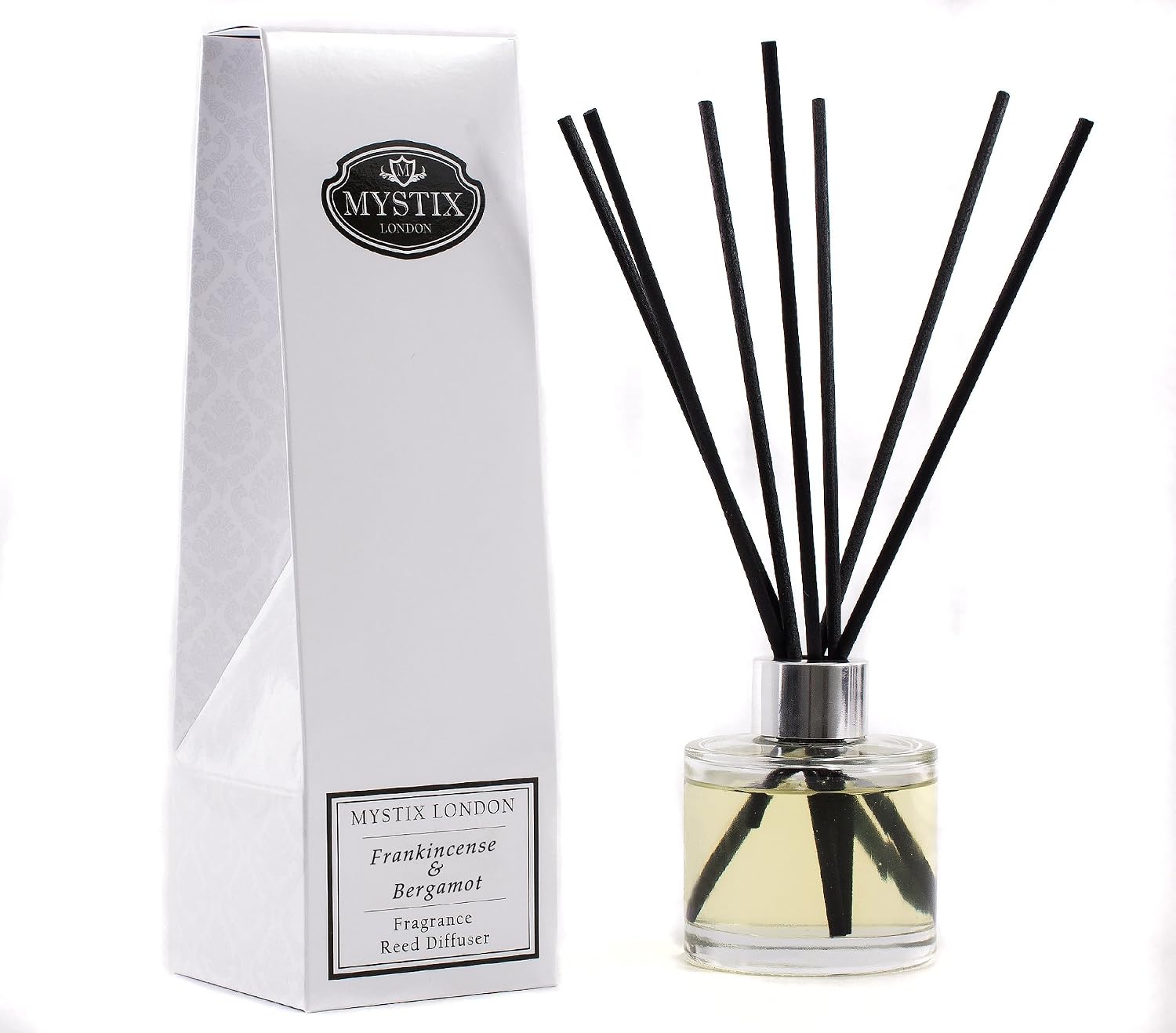 Mystix London Fragrance Oil Reed Diffuser, Clear, 200ml
