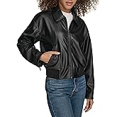Levi's Women's Faux Leather Bomber With Laydown Collar
