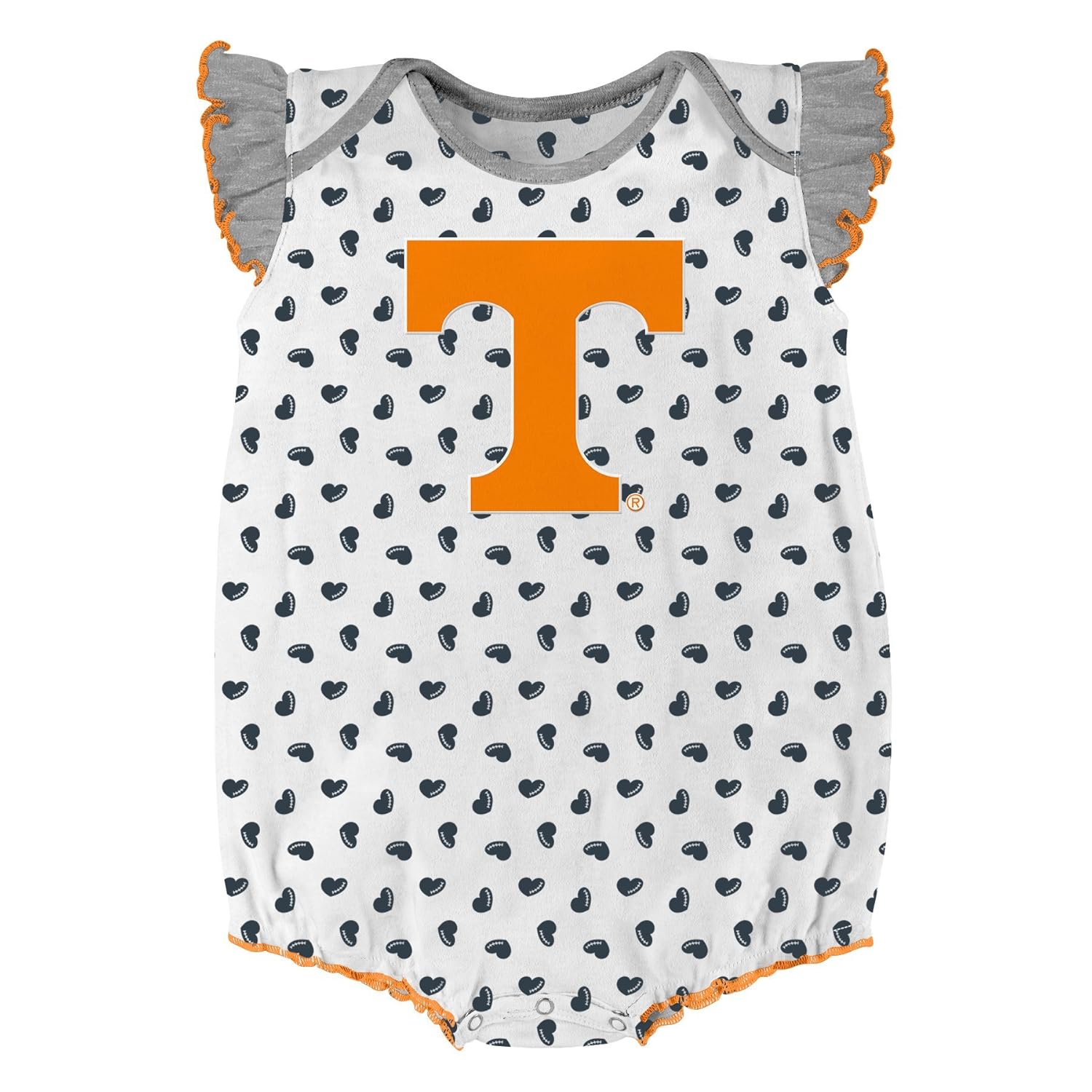 NCAA by Outerstuff NCAA boys Heart Fan 2 Piece Onesie Set