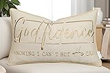 MANOJAVAYA Godfidence Embroidered Pillow Cover