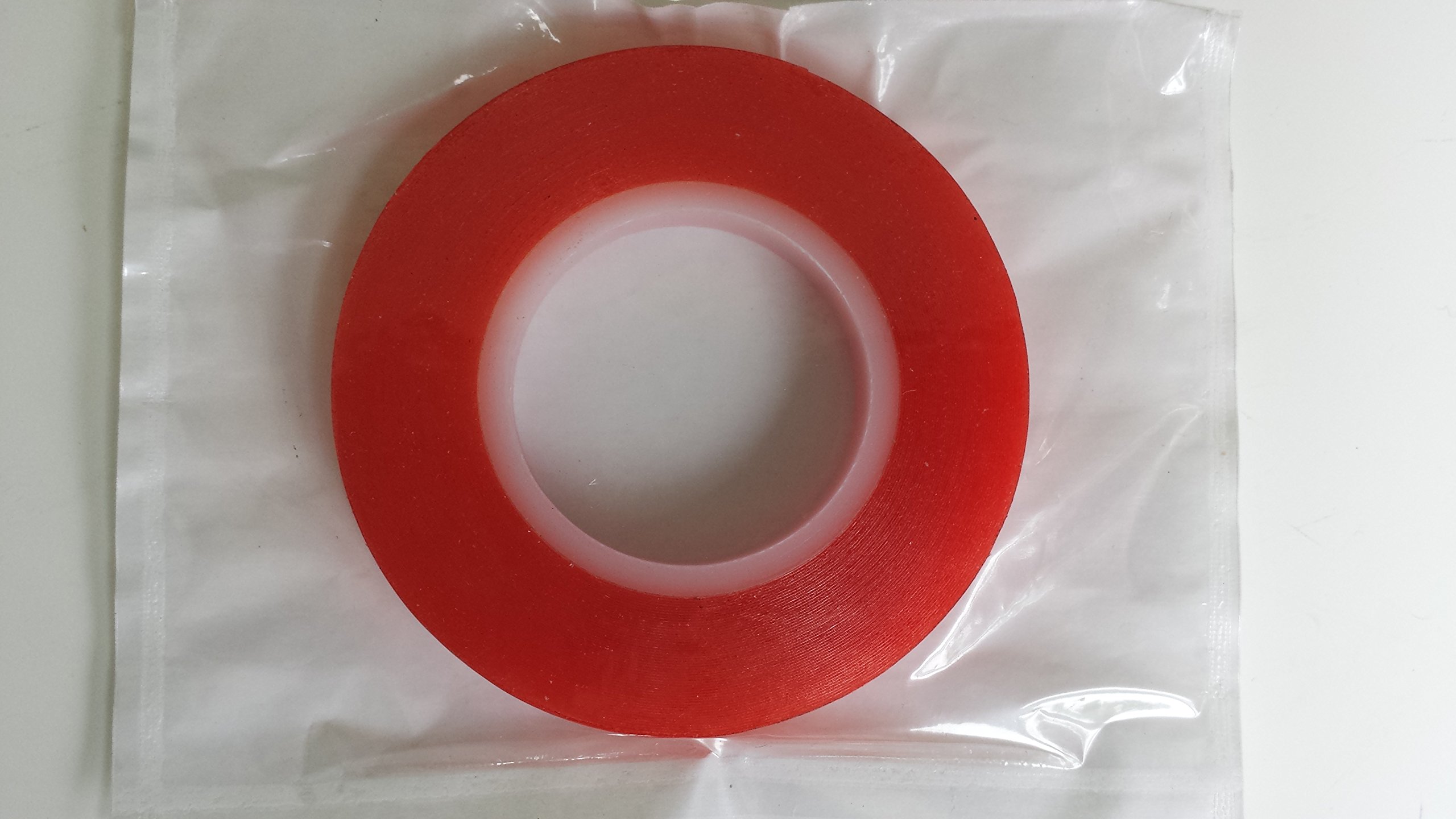9mm x 10m - Red Double Sided Tape Strong Sticky and ideal for making lampshades.
