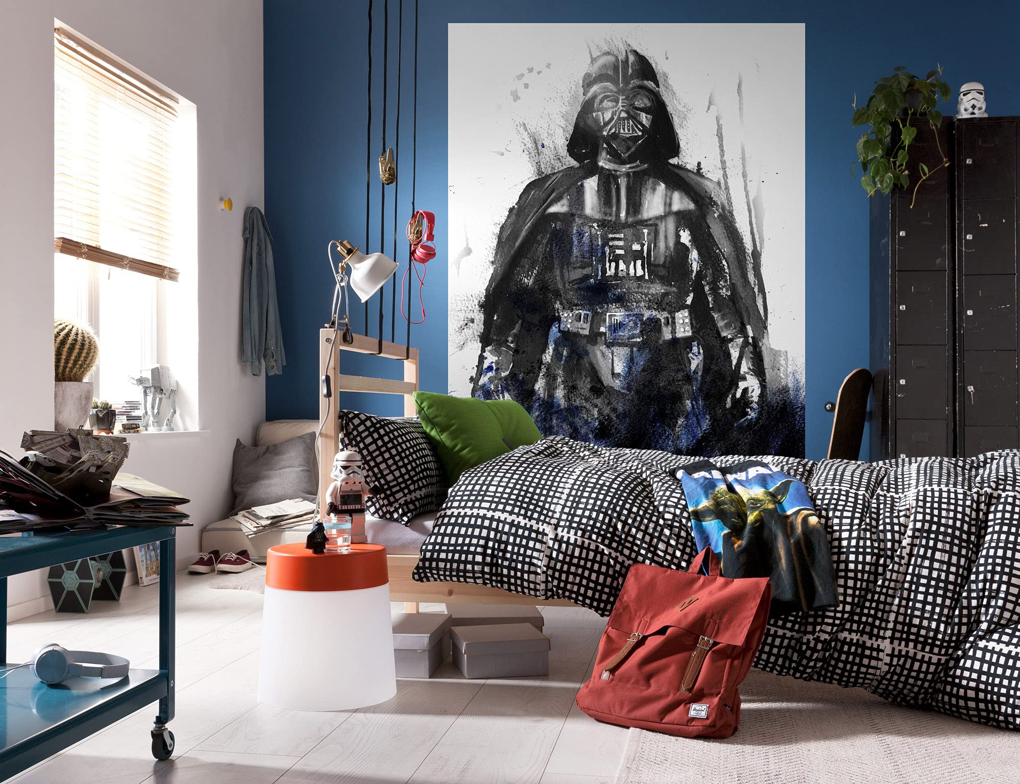 Komar Star Wars IADX4-017 Fleece Photo Wallpaper Star Wars Watercolour Vader Size: 200 x 280 cm (Width x Height) Darth Father Children's Room