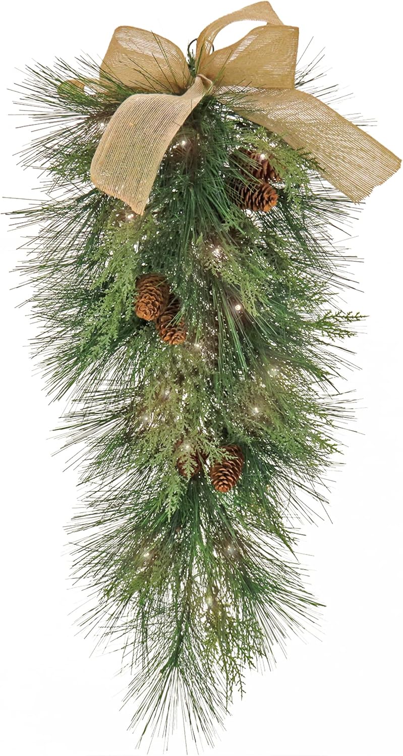 Wreaths, Garlands & Swags - National Tree Company HGTBX63-30032SB Decorative Artificial Swag, Green