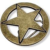 ALVYNG Western Cowboy Cowgirl Belt Buckle Texas Star Zinc Alloy Metal Belt Buckles For Men & Women