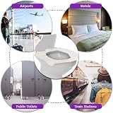 GoHygiene Flushable Paper Toilet Seat Covers 5 Packs 50 Covers Travel view 5