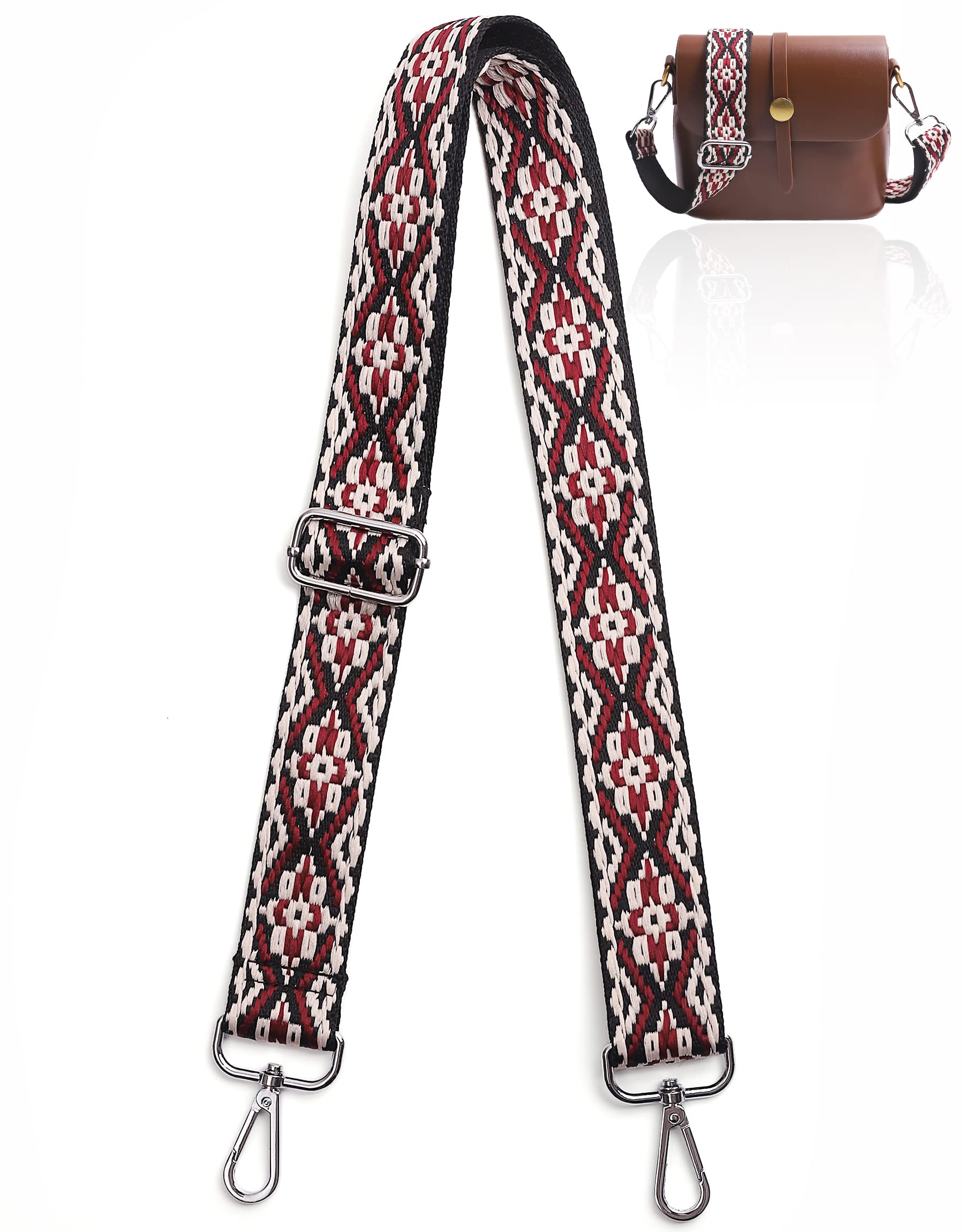 3.8cm Wide Shoulder Strap Adjustable Replacement Belt Crossbody Canvas Bag Handbag