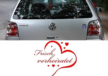 Unbekannt Z469 Frisch Verheiratet Hochzeit Autoaufkleber