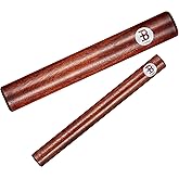 Meinl Percussion Claves Musical Instrument &mdash; NOT MADE IN CHINA | Wood Music Sticks for Latin &amp; Afro-Cuban, Rich &amp; Cutting Tone, Live/Studio, Classroom Ready, Pair, Solid Select Hardwood