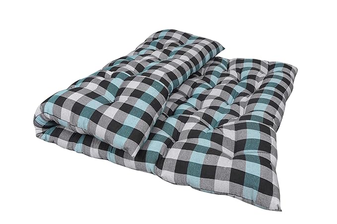 SUGANDHA Large Soft Cotton Multicolour Mattress (2 Sleeping Capacity)_72X48X4-Inch