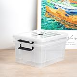 Cetomo 35L-3 Storage Boxes with Lids Nestable Stackable Clear Tote view 5