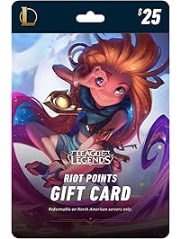 League of Legends $25 Gift Card &ndash; 3500 Riot Points - NA Server Only [Online Game Code]