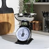 Salter Timeless Mechanical Kitchen Scale 5 kg Analogue Dial Black view 3