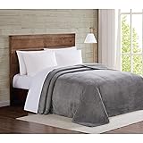 TRULY SOFT Velvet Plush Grey Polyester 1-Piece