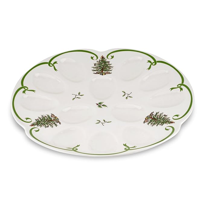 Spode Christmas Tree Devilled Egg Dish Review