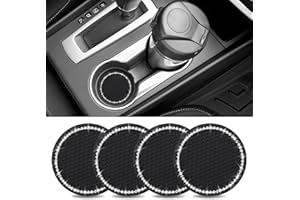 Car Coasters, 4 Pack Anti Slip Car Cup Holder Coaster, Cup Holder Insert Coaster for Most Car Interior (2.75 Inch Diameter, B