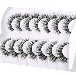 Pooplunch False Eyelashes Cat Eye Fluffy Lashes 8D