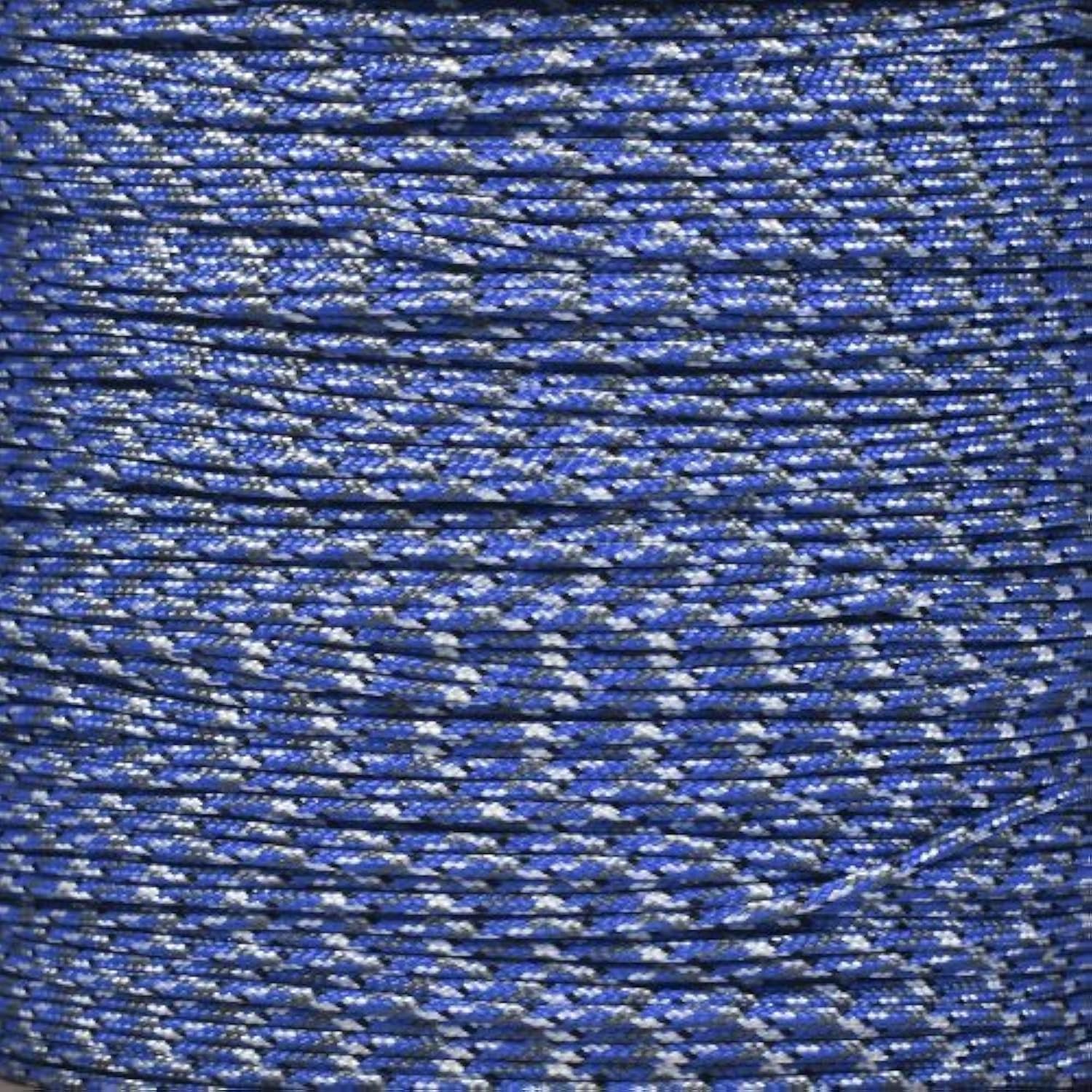 Paracord Planet 43kg Paracord – 1 Strand Type I Parachute Cord for Outdoors and DIY – Bucky Blue Camo (30 m)