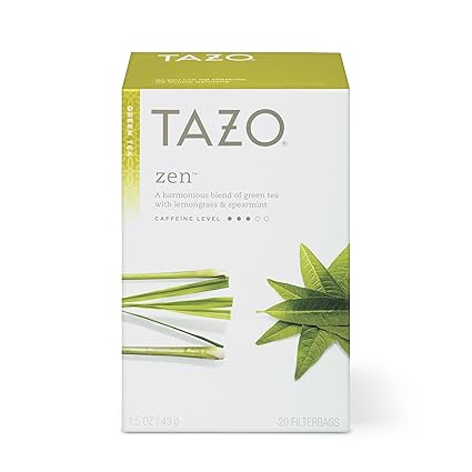 Tazo Tees Zen Gruner Tee 20 Filterbeutel 1 5 Unzen 43 G Amazon De Lebensmittel Getranke