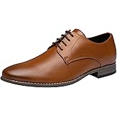 Jousen Men's Oxford Plain Toe Dress Shoes Classic Formal Derby Shoes