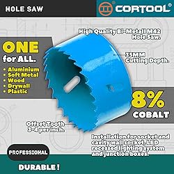 1-1/2 Inch Hole Saw with Arbor for Metal and Wood