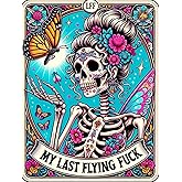 Skull Diamond Art Kits for Adults-Skeleton Tarot Diamond Painting Kits for Adults Beginners, 5D DIY Full Drill Round Rhinestone Gem Art Crafts Paintings for Home Wall Decor 12