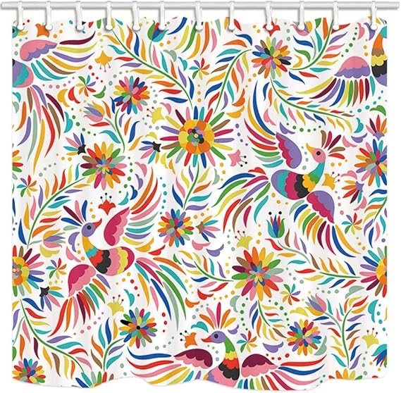 180 x 180 cm con ganchos para cortinas