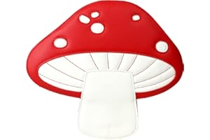 QiMing Mushroom Shoulder Purses,PU Lovely Botany CrossBody Bag for Girl Women