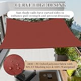 RICHIE Sun Shade Sail 3.6m x 4.9m Rectangle Waterproof UV Block view 3