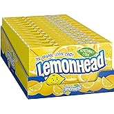 Lemonhead Hard Lemon Candy, Tangy &amp; Sweet, Theater Box, 5 oz, 12 Ct | Tangy sweet lemon hard candy, classic, concession box, movie night, party bowls, sharing, on-the-go