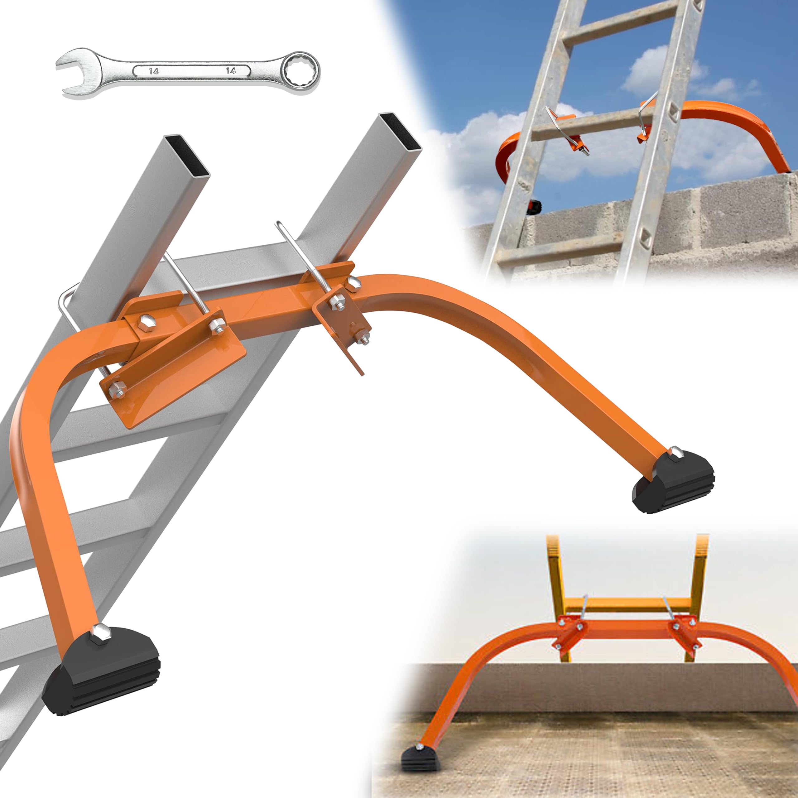VONLX Ladder Stabilizer Accessory for Roof Gutter
