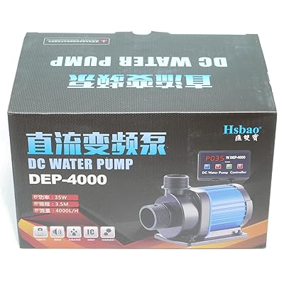 Buy Hsbao Dep 4000 吐出量4000l H 毎分66l 揚程3 5m Dcポンプ 水中ポンプ 水槽ポンプ 省エネ 低騒音 99段階流量調整 オーバーフロー水槽に最適40 Online In Guatemala B078nxs4fx