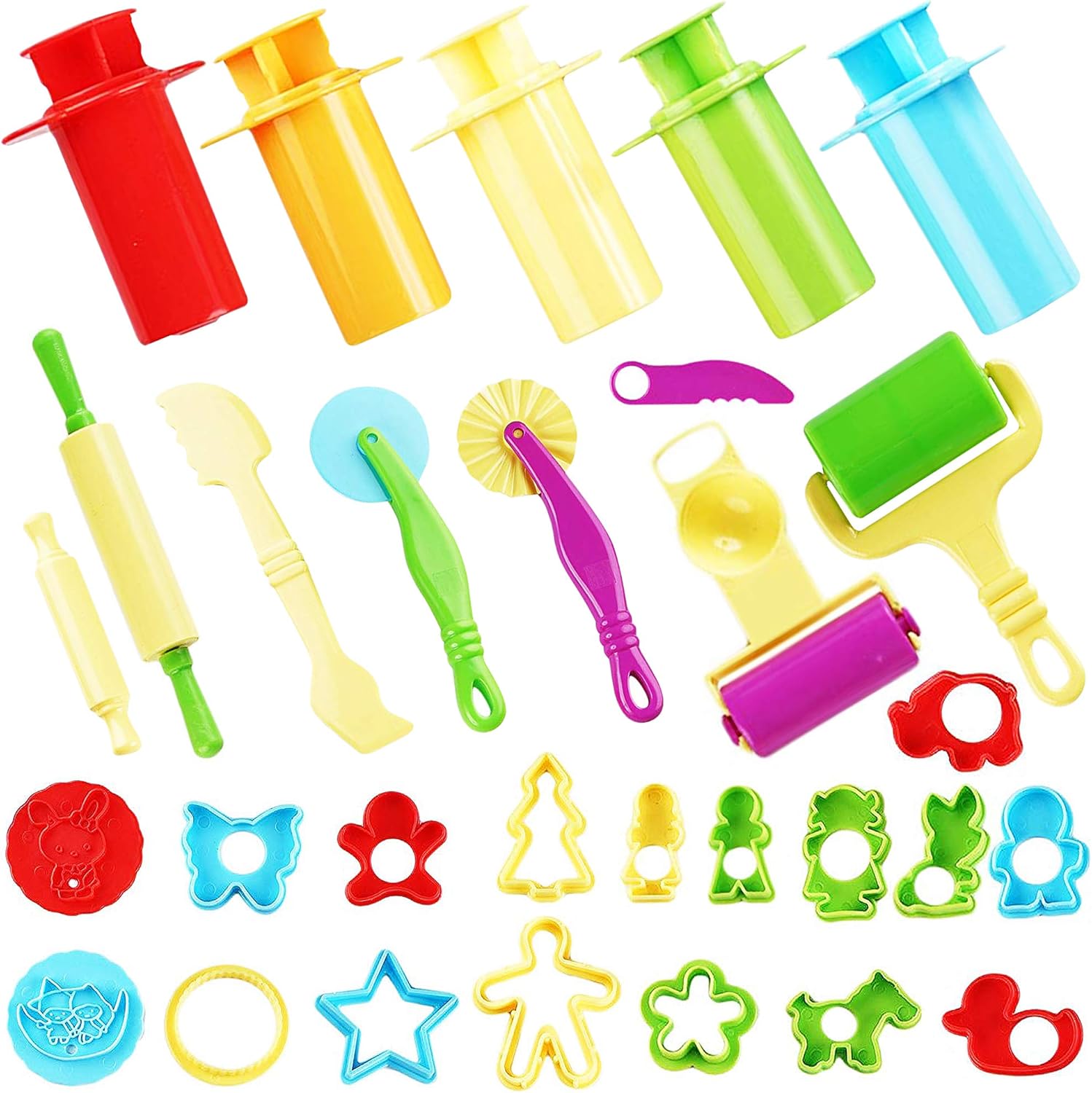 30 x Play Doh Kids Tools Set Modelling Craft Play Dough Mould Mold Toy