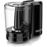 BLACK+DECKER 3-Cup Electric Food Chopper, HC300B, One Touch Pulse, 175W Motor, Stay-Sharp Blade, Dishwasher Safe