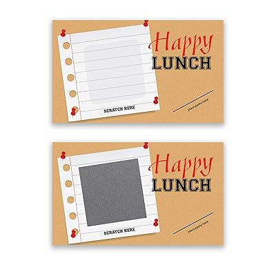 Buy Lunchbox Love Notes For Kids Students Make Your Own Scratch Off Cards Put Love In Your Childs Lunch Box Diy Corkboard Design Scratch Off Mini Cards Kit W Stickers 25 Cards My