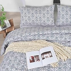Nanko Beige and Blue Comforter Set Queen Size 3