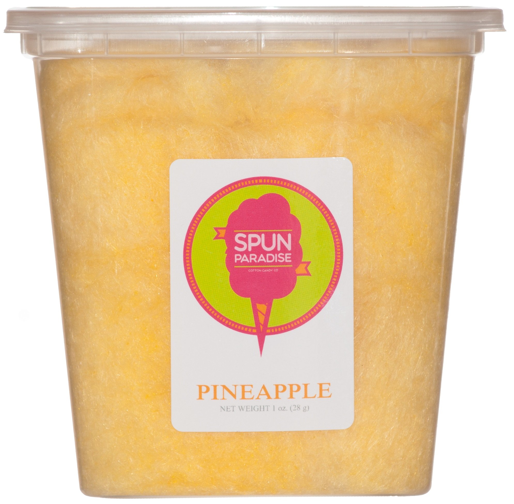 Coconut Cotton Candy Spun Paradise 1 Organic Fairy Floss, Pack of Four