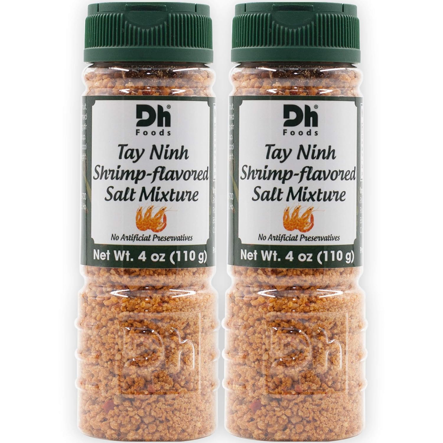 Dh Foods Shrimp-Flavored Chili Salt Mixture (Pack of 2) | Vietnamese dipping seasoning | For fruits and vegetables | NO Synthetic Color - NO Artificial Preservative | 4 oz Net Wt.