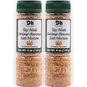 Dh Foods Shrimp-Flavored Chili Salt Mixture (Pack of 2) | Vietnamese dipping seasoning | For fruits and vegetables | NO Synthetic Color - NO Artificial Preservative | 4 oz Net Wt.