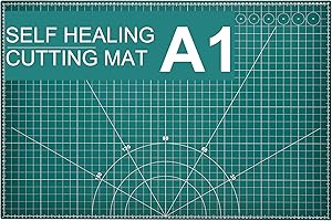 Prime Vinyl Cutting Mat, 23" x 35" Large Self Healing Sewing Mat, 5-Ply Heavy Cut Board, Rotary Cutting Mat for Crafts, Sewing Supplies and Quilting Tools