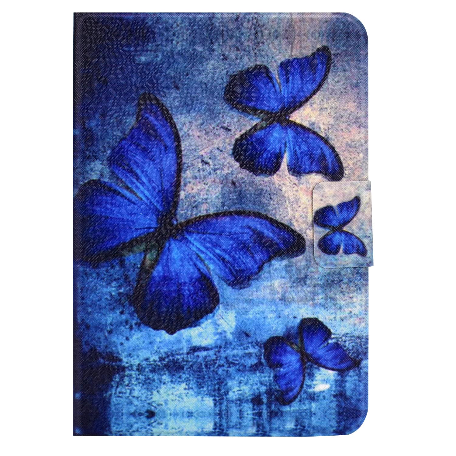 Bspring Case Compatible with Apple iPad Mini 6th Generation (2021 Model, 8.3-inch) Slim PU Leather Folio Stand Smart Cover Auto Sleep Wake Shockproof Cute Pattern Child Proof Cover,Vintage Butterfly