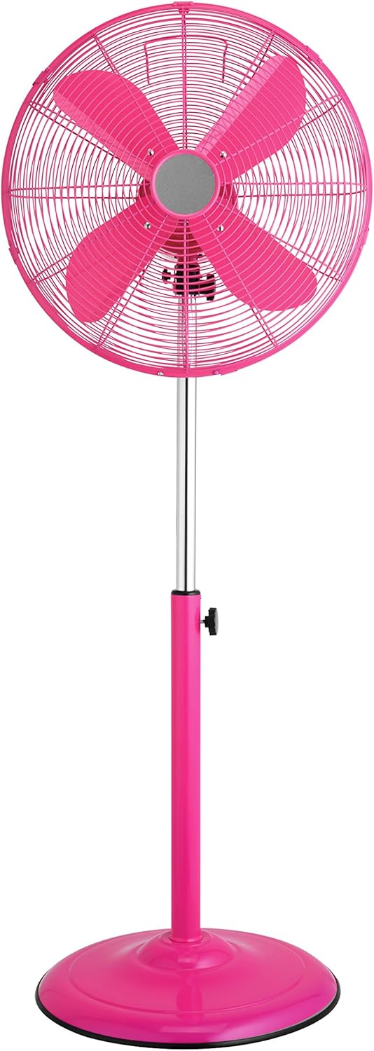 Premier Housewares Oscillating Floor Standing Fan with 3 Speeds, Hot