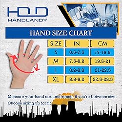 HANDLANDY Mens Work Gloves, Flexible Utility