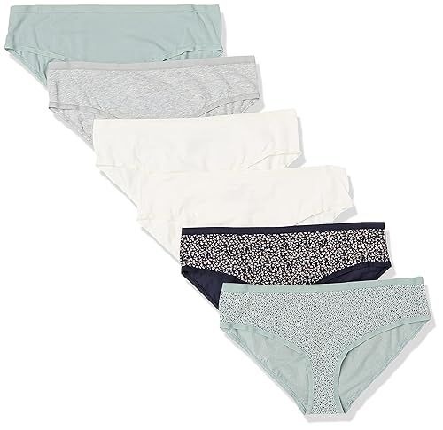 Amazon Essentials Women's Cotton Hipster Underwear, Pack of 6, Animal, 20