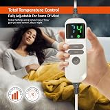 Warmer Luxury Heated Throw Blanket with Digital Controller 9 Heat Settings 9h view 5