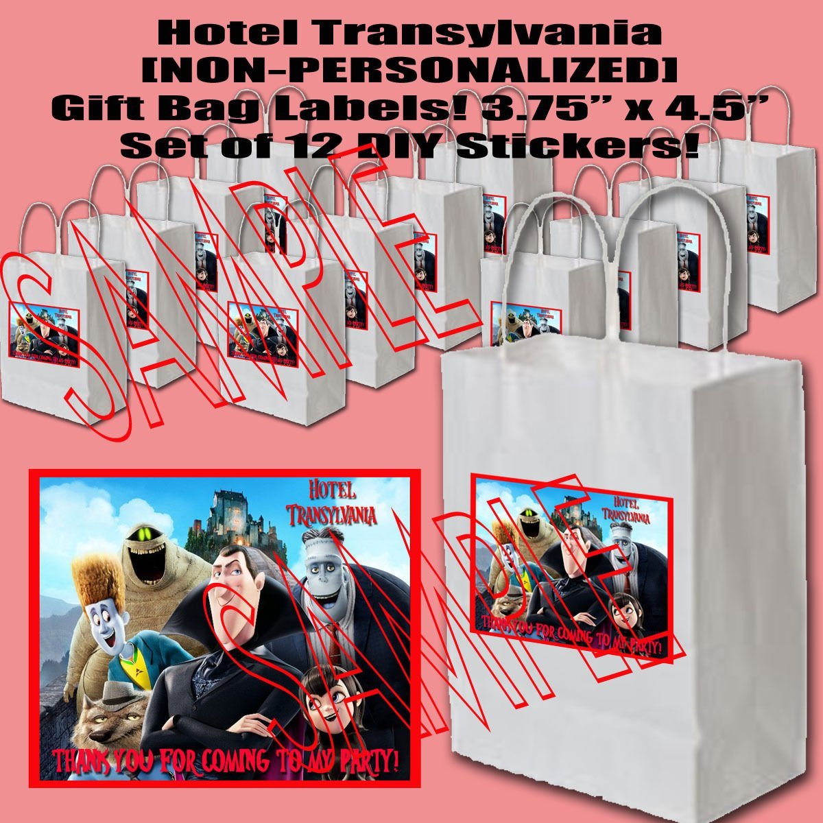 Hotel Transylvania Party Favors Supplies Decorations Gift Bag