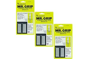 Woodmate 2498 Mr. Grip Screw Hole Repair Kit,Steel,Pack of 3