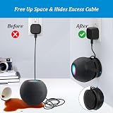 PlusAcc Wall Mount for HomePod Mini Two Installation Methods Cable Management view 4