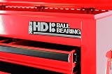 Hilka Tools G301T8BBS 8 Drawer Heavy Duty Trolley Red Steel Ball Bearing Slides view 11